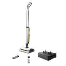 Kaercher fc 7 cordless lavapavimenti ricaricabile autonomia 45 minuti tecnologia a 4 rulli serbatoi separati acqua pulita e sporca grigio