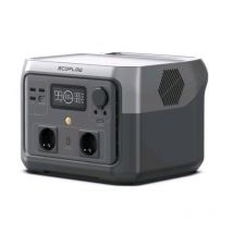 Ecoflow river 2 max power station portatile 512wh x-boost 1000 w ac out 500 w dc out 126 w usb-a usb-c wi-fi bluetooth lfp black grey