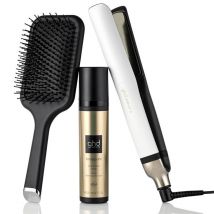 Ghd set platinum+ - piastra per capelli professionale + spray bodyguard + spazzola the all round - confezione regalo