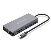 Atlantis land a04-tc_dk46 replicatore di porte e docking station per notebook cablato usb 3.2 gen 1 type-c grigio