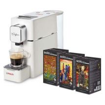 Polti macchina da caffe` coffea cs15w con 54 cialde bianca