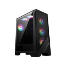 Msi mag forge 120a airflow case midi tower atx, micro atx, mini-itx vetro temperato nero