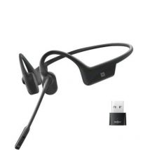 Shokz opencomm uc auricolare bluetooth con microfono ad asta usb-a nero