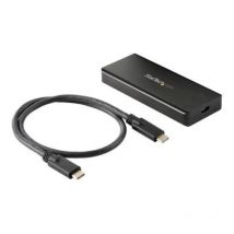 Startech m2e1bru31c box esterno per ssd m.2 nvme sata iii resistente all`acqua e alla polvere ip67 usb-c usb 3.1 gen 2 nero