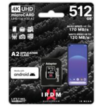 Microsd irdm by goodram 512gb uhs i u3 a2 + adapter