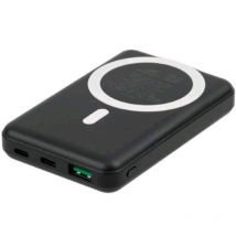 Rivacase power bank 10000mah magsafe qi wireless 15w cavo usb-a usb- maschio maschio incluso nero