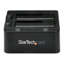 Startech sdock2u33 docking station dual-bay hdd hot swap 2.5-3.5 sata iii usb 3.0 nero