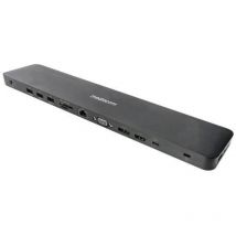 Mediacom m-docktpcp docking station pro power delivery 100 w 12 connessioni 1 x usb-c 3.1 - 1 x usb-c 100 w - 2 x usb-a 3.2 - 1 x usb-a 3.0 battery charghing 1.2 - 2 x usb 2.0 - 1 x hdmi - 1 displayport - 1 x vga -1 x rj-45 gigabit - 1 x jack 3.5mm