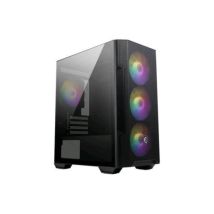 Msi mag forge m100r mini-tower pc case - vetro temperato, micro-atx mini-itx, pannello frontale mesh, 4 ventole argb (120mm) con controller hub, filtro antipolvere magnetico, porta usb 3.2 gen1 type-a