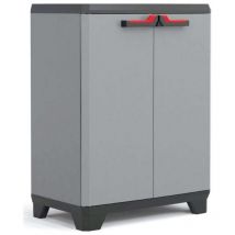 Keter armadio da esterno in resina stilo basso 1 ripiano regolabile 68x39x90h per spazi ristretti e organizzazione versatile
