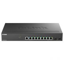 D-link dms-1250-10s switch gestito 10 porte 8 x 2.5g ethernet (100/1000/2500) + 2 combo sfp desktop montabile su rack