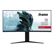 Iiyama g-master red eagle gcb3480wqsu-b1 curved 34 va ultrawide quad hd 3440 x 1440 curvo 21:9 420 cd/mq contrasto 4000:1 180hz freesync altoparlanti usb 2 x hdmi 2 x displayport nero