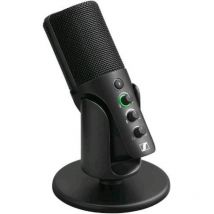 Sennheiser profile microfono usb con supporto da tavolo design plug & play ideale per podcasting e streaming capsula condensatore cardioide cavo usb-c 1,2 mt - nero