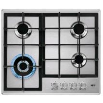 Aeg hgb64400sm piano cottura a gas 4 fuochi acciaio inox