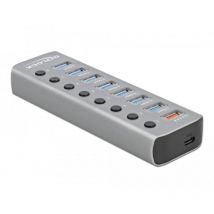 Delock 63264 hub di interfaccia usb 3.2 gen 1 (3.1 gen 1) type-b grigio