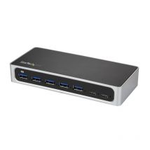 Startech.com hub usb-c a 7 porte - 5x usb-a + 2 usb-c - usb 3.0 - hub alimentato