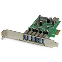 Startech scheda espansione pci express usb 3.0 a 7 porte con profilo basso e standard alimentazione sata
