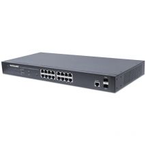 Intellinet 561341 switch di rete gestito l2+ gigabit ethernet (10/100/1000) supporto power over ethernet (poe) 1u nero