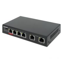 Intellinet 561686 switch di rete fast ethernet (10/100) supporto power over ethernet (poe) nero