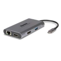 Hamlet docking station usb-c power delivery 85w - 3 x usb 3.0 tipo a + lan + hdmi + dp