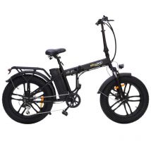 Sky jet bicicletta elettrica pieghevole 250w ruote da 20 x 4 telaio in acciaio cerchi in lega display lcd freni a disco autonomia 45 km nero