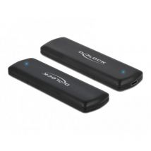 Delock 42633 contenitore di unità di archiviazione box esterno ssd nero m.2