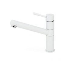 Elleci teseo mgktes68 - miscelatore da cucina monocomando, da incasso, granitek, canna girevole, 23,4 cm, bianco