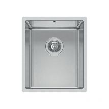 Elleci square 340 r14 liq340sac14 - lavello da incasso 1 vasca, acciaio inox satinato, 38x44 cm, da incasso, inox satinato
