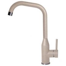 Elleci dora mgkdor51 - miscelatore da cucina monocomando, da incasso, granitek, canna girevole, 36 cm, avena