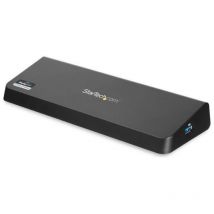 Startech docking station laptop universale usb 3.0 a doppia uscita video 4k displayport - hdmi gbe + porta usb a ricarica rapida