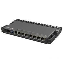 Mikrotik rb5009ug+s+in router cablato 2.5gbe 7 porte poe sfp+ usb3.2 nero ethernet