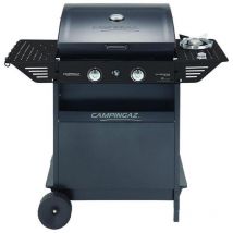 Campingaz xpert 200 ls plus rocky bbq a gas in pietra lavica con 2 bruciatori e carrello per cucina all`aperto funzionalita` versatile e potenza elevata