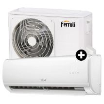 Ferroli giada s 9000 btu (2cp001lf+2cp001hf) - condizionatore 9000 btu - inverter - gas r32 - controllo wi-fi - classe a+/a++