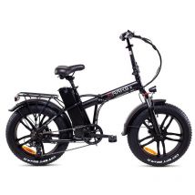 Raaks by schiano raaks by f.lli schiano (bic950) folding fat e-bike (nero) - bicicletta elettrica - ruote 20x4 - motore 250w - batteria 36v 10.5ah - cambio shimano 7 rapporti - telaio in acciaio - cerchi in lega - display lcd - freni a disco - autonom