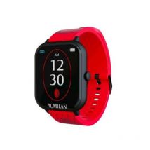 Techmade smartwatch ac milan con cinturino pattern red devil