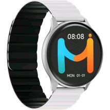 Imiki holo pro kw66 smartwatch unisex display amoled 1,43 connettivita` bluetooth, cinturino magnetico, misura ossigeno nel sangue e frequenza cardiaca, android e ios - silver