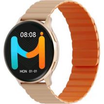 Imiki holo pro kw66 smartwatch unisex display amoled 1,43 connettivita` bluetooth, cinturino magnetico, misura ossigeno nel sangue e frequenza cardiaca, android e ios gold