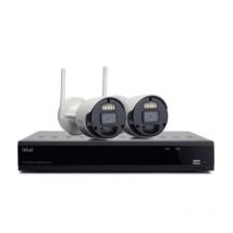 Isiwi kit wireless connect s2 isw-k1n8bf2mp-2 gen1 nvr 8 canali + 2 telecamere ip 1080p 2mpx wireles