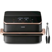 Cosori tf101s dual blaze twinfry friggitrice ad aria 10 lt 2800w doppio cestello 6 funzionin di cottura tecnologia blaze wi fi con timer e accessori grigio scuro