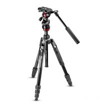 Manfrotto mvkbfrt-live treppiede fotocamere digitali/film 3 gamba/gambe nero, rosso, argento