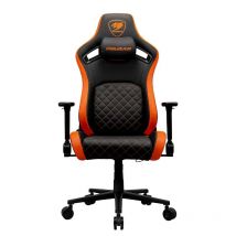 Cougar gaming cgr-dfl sedia gaming imbottita nero/arancione