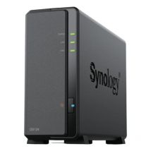 Nas tower synology ds124 1xhdd nohdd 3.5``/2.5`` sata 1x1gbe lan 1gb ram cpu 4c 1.7 ghz realtek rtd1619b