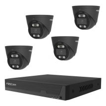 Foscam fn9108e-t4-2t black kit di videosorveglianza cablato 8 canali