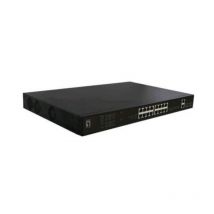 Level one fgp-2031 switch di rete non gestito form rack 1u 16 porte rj 45 10/100 mbps 2 slot sfp supporto poe black