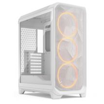 Fractal meshify 3 white rgb tg midi tower gaming gehäuse weiß