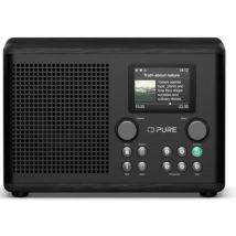 Pure classic h4i digitalradio kaffee schwarz/esche