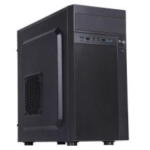 Itek case theon - mid tower, matx, psu 500w, 2xusb3, full black