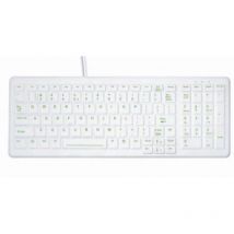 Contour design active key ak-c7000 tastiera ufficio usb qwertz tedesco bianco