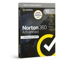 Norton 360 advanced 2026 antitruffa 10 dispositivi 200gb backup 12 mesi box