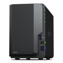 Synology diskstation ds223 server nas e di archiviazione desktop collegamento ethernet lan rtd1619b
